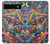 S4085 Cosmic Spaceship Psychedelic Art Case For Google Pixel 6a