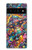 S4085 Cosmic Spaceship Psychedelic Art Case For Google Pixel 6 Pro
