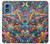 S4085 Cosmic Spaceship Psychedelic Art Case For Motorola Moto G Play 4G (2024)