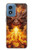 S4090 Epic Fire Dragon Fantasy Illustration Case For Motorola Moto G Play 4G (2024)