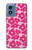 S4097 Pink Floral Seamless Pattern Design Case For Motorola Moto G Play 4G (2024)