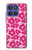 S4097 Pink Floral Seamless Pattern Design Case For Motorola Moto G Stylus 5G (2025,2026), Edge 60 Stylus