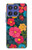S4105 Vibrant Colorful Floral Pattern Case For Motorola Moto G Stylus 5G (2025,2026), Edge 60 Stylus