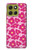 S4097 Pink Floral Seamless Pattern Design Case For Motorola Moto G86