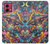 S4085 Cosmic Spaceship Psychedelic Art Case For Motorola Moto G84