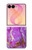 S2907 Purple Turquoise Stone Case For Samsung Galaxy Z Flip 8
