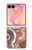 S3034 Colored Marble Texture Printed Case For Samsung Galaxy Z Flip 8