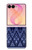 S3950 Textile Thai Blue Pattern Case For Samsung Galaxy Z Flip 8