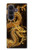 S2804 Chinese Gold Dragon Printed Case For Samsung Galaxy Z Fold 8 Ultra