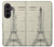 S3474 Eiffel Architectural Drawing Case For Samsung Galaxy Z Fold 8 Ultra