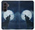 S3693 Grim White Wolf Full Moon Case For Samsung Galaxy Z Fold 8 Ultra