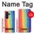 S3799 Cute Vertical Watercolor Rainbow Case For Samsung Galaxy Z Fold 8 Ultra