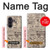 S3819 Retro Vintage Paper Case For Samsung Galaxy Z Fold 8 Ultra