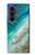 S3920 Abstract Ocean Blue Color Mixed Emerald Case For Samsung Galaxy Z Fold 8 Ultra