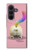 S3923 Cat Bottom Rainbow Tail Case For Samsung Galaxy Z Fold 8 Ultra