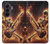 S3984 Fire Skeleton Playing Guitar Case For Samsung Galaxy Z Fold 8 Ultra