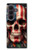 S4015 Skull American Flag Case For Samsung Galaxy Z Fold 8 Ultra