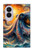 S4003 Oil Color Painting Giant Octopus Case For Samsung Galaxy Z Fold 8