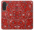 S3354 Red Classic Bandana Case For Samsung Galaxy A27