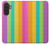 S3678 Colorful Rainbow Vertical Case For Samsung Galaxy A27