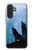 S4053 Two Wolves Couple Howling Forest Case For Samsung Galaxy A27