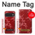 S3817 Red Floral Cherry blossom Pattern Case For Google Pixel 11, 11 Pro