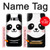 S2662 Cute Panda Cartoon Case For Samsung Galaxy S8