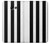 S2297 Black and White Vertical Stripes Case For Samsung Galaxy A5 (2017)