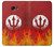 S2803 Fire Red Devil Spear Symbol Case For Samsung Galaxy A5 (2017)