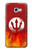 S2803 Fire Red Devil Spear Symbol Case For Samsung Galaxy A5 (2017)