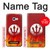 S2803 Fire Red Devil Spear Symbol Case For Samsung Galaxy A5 (2017)