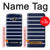 S2767 Navy White Striped Case For Samsung Galaxy J3 (2016)