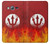 S2803 Fire Red Devil Spear Symbol Case For Samsung Galaxy J3 (2016)