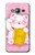 S3025 Pink Maneki Neko Lucky Cat Case For Samsung Galaxy J3 (2016)