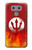 S2803 Fire Red Devil Spear Symbol Case For LG G6