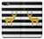 S2794 Black and White Striped Deer Gold Sparkles Case For iPhone 7, iPhone 8