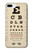 S2502 Eye Exam Chart Decorative Decoupage Poster Case For iPhone 7 Plus, iPhone 8 Plus