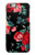 S3112 Rose Floral Pattern Black Case For iPhone 6 6S