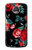 S3112 Rose Floral Pattern Black Case For Motorola Moto Z2 Play, Z2 Force