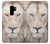 S2399 White Lion Face Case For Samsung Galaxy S9 Plus