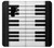 S3078 Black and White Piano Keyboard Case For Samsung Galaxy S9 Plus