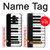 S3078 Black and White Piano Keyboard Case For Samsung Galaxy S9 Plus