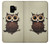 S0360 Coffee Owl Case For Samsung Galaxy S9