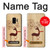 S3081 Wooden Raindeer Graphic Printed Case For Samsung Galaxy S9