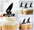 TA0015 Windsurfing Silhouette Party Wedding Birthday Acrylic Cupcake Toppers Decor 10 pcs