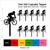 TA0068 Bicycle Sport Silhouette Party Wedding Birthday Acrylic Cupcake Toppers Decor 10 pcs