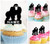 TA0114 Gorilla Silhouette Party Wedding Birthday Acrylic Cupcake Toppers Decor 10 pcs