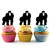 TA0114 Gorilla Silhouette Party Wedding Birthday Acrylic Cupcake Toppers Decor 10 pcs