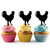 TA0122 Chicken Rooster Silhouette Party Wedding Birthday Acrylic Cupcake Toppers Decor 10 pcs TA0122 Chicken Rooster Silhouette Party Wedding Birthday Acrylic Cupcake Toppers Decor 10 pcs