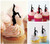 TA0132 Sexy Pole Dance Girl Silhouette Party Wedding Birthday Acrylic Cupcake Toppers Decor 10 pcs